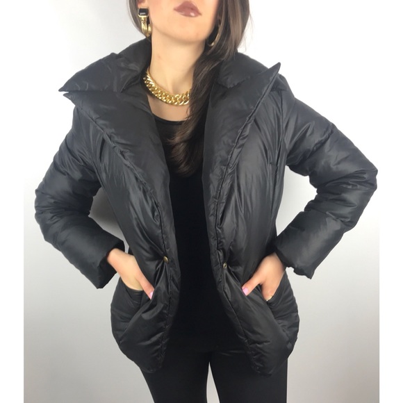 ❌SOLD❌ HACHE runway Italy black abstract puffer jacket - Picture 8 of 8